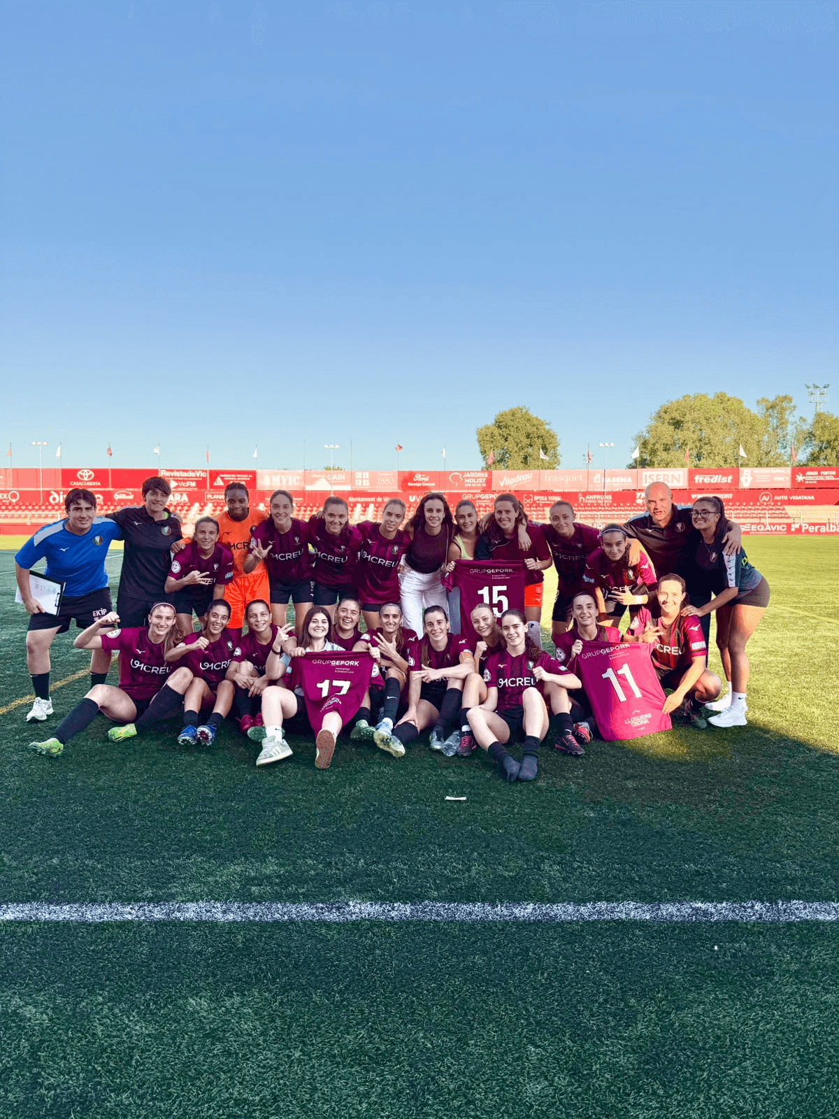 Resum i gols dels equips catalans a la Primera, Segona i Tercera Federació Femenina